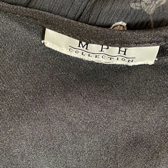 MPH Flowy Blouse Boho Black White Small - Picture 10 of 11